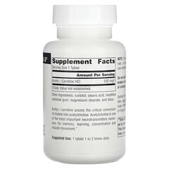 Source Naturals, 乙酰左旋肉碱，500 毫克，60 片