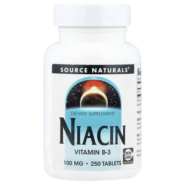 Source Naturals, 니아신, 100mg, 250정