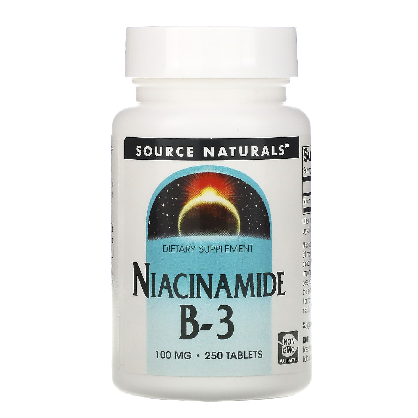 Source Naturals, ニコチンアミド B-3, 100 mg, 250錠