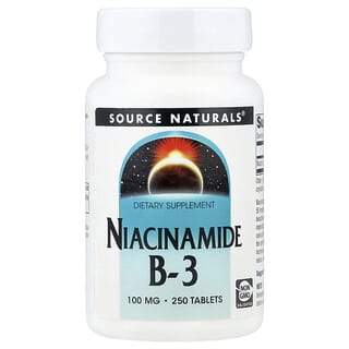 Source Naturals, Niacinamide B-3, 100 mg, 250 Tablets