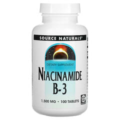 Source Naturals, Niacinamide B-3, 1500 mg, 100 comprimés