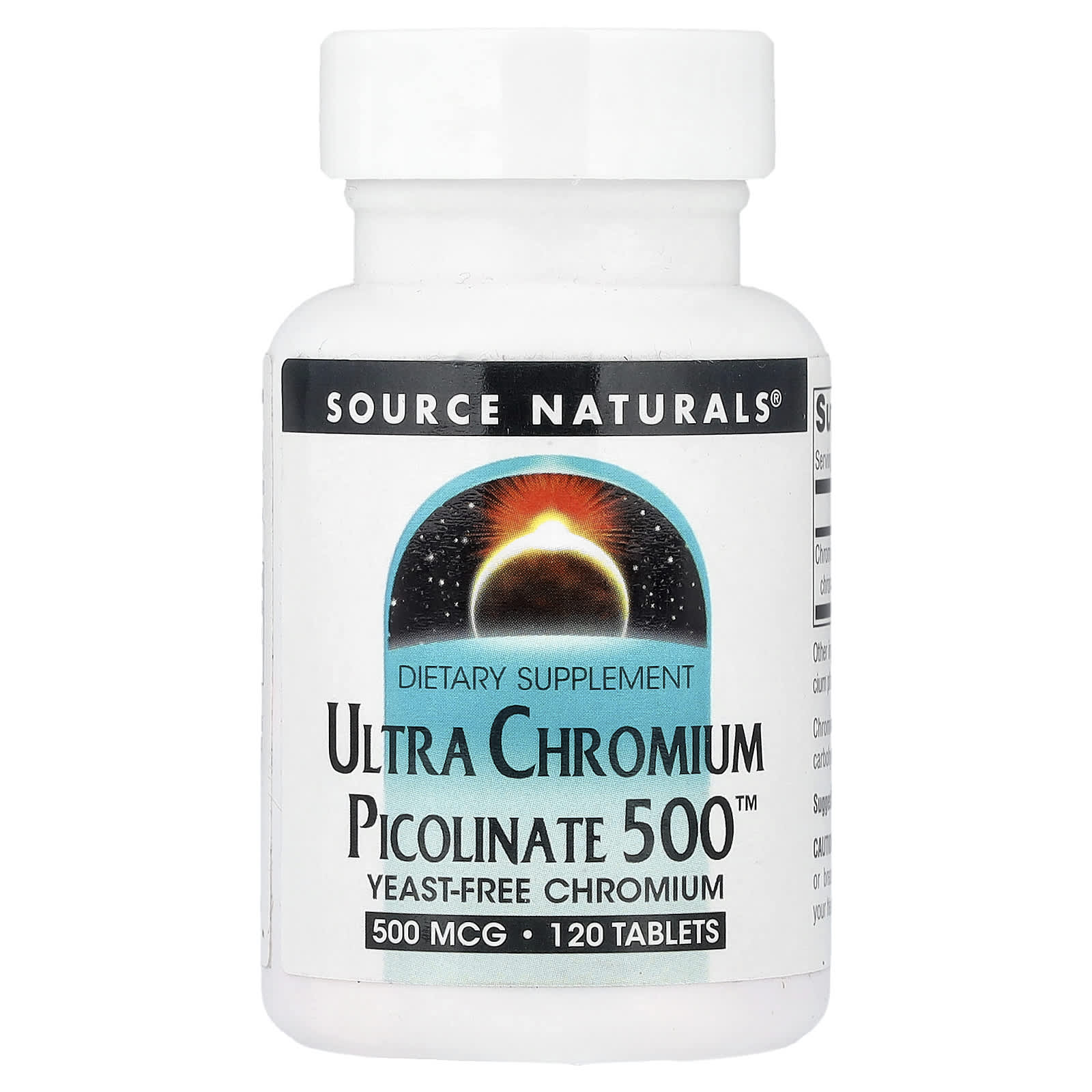 Source Naturals Ultra Chromium Picolinate 500 – 120 comprimés de Source Naturals