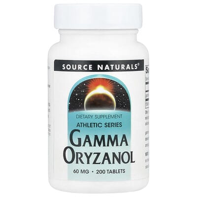 Source Naturals, Sports Series, Gamma-oryzanol, 60 mg, 200 Tablets