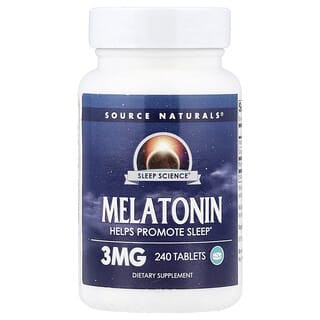 Source Naturals, Мелатонин, 3,0 мг, 240 таблеток