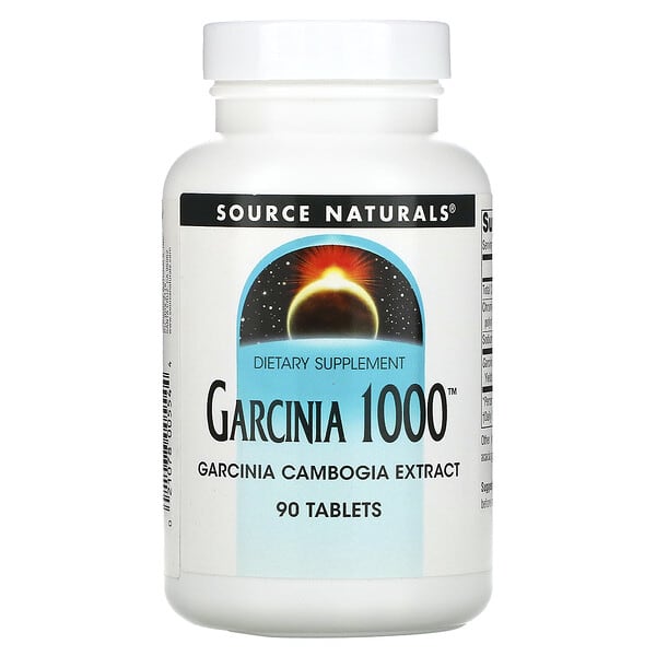 Source Naturals, Garcinia 1000（ガルシニア1000）、タブレット90粒