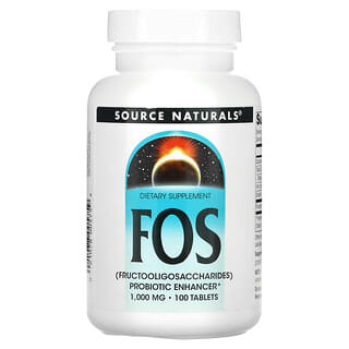 Source Naturals‏, "FOS, ‏1,000 מ""ג, 100 טבליות."