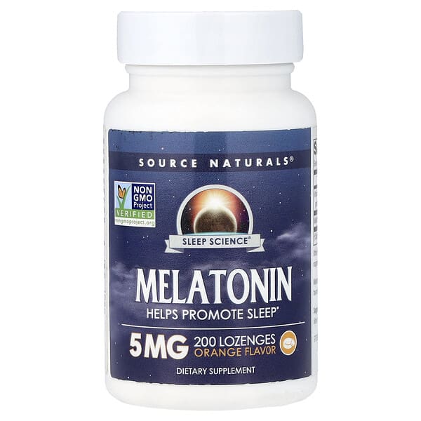 Sleep Science®, Melatonin, Orange, 200 Lozenges