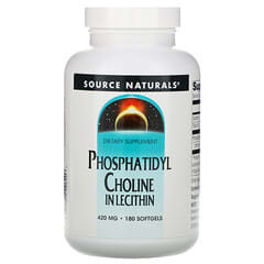 Source Naturals, Phosphatidylcholin, In Lecithin, 420 mg, 180 Weichkapseln