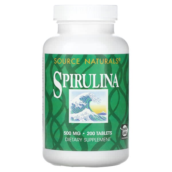 Source Naturals, Spirulina, 500 mg, 200 Tabletten