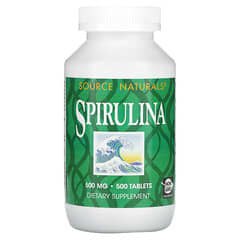 Source Naturals, Спіруліна, 500 мг, 500 табл