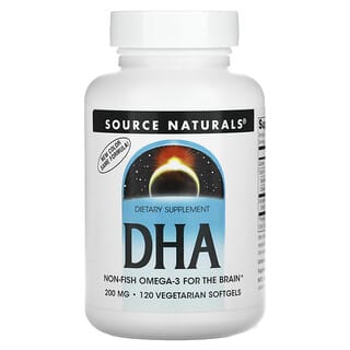 Source Naturals, DHA, 200 mg, 120 Vegetarian Softgels