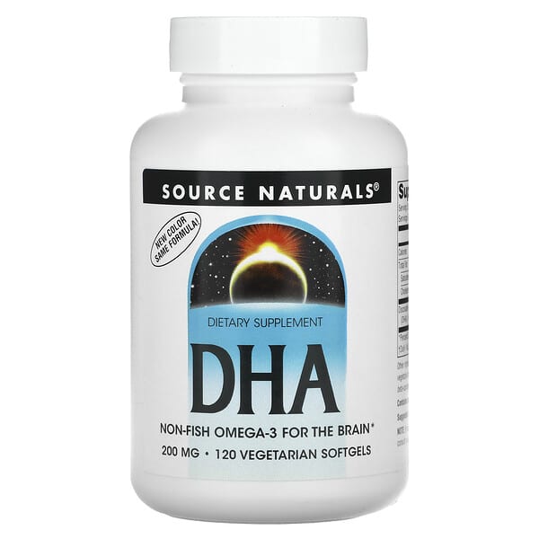 Source Naturals, DHA, 200 mg, 120 Vegetarian Softgels