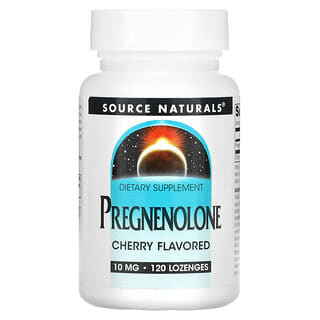 Source Naturals, Pregnenolona con sabor a cereza, 10 mg, 120 pastillas