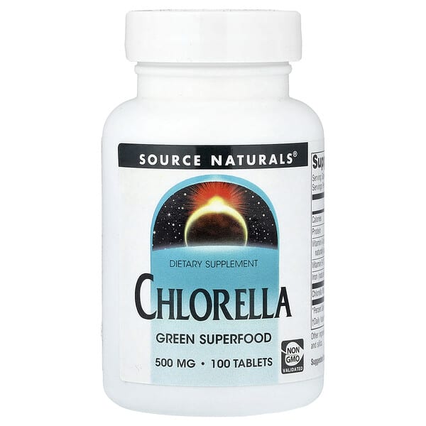 Chlorella, 500 mg, 100 Tablets