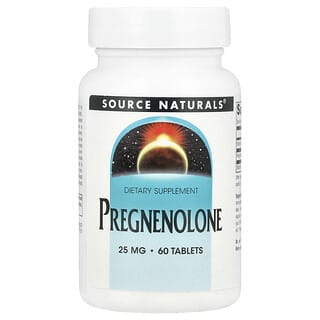 Source Naturals‏, פרגננולון, 25 מ"ג, 60 טבליות