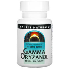 Source Naturals, Série athlétique, Gamma-oryzanol, 60 mg, 100 comprimés