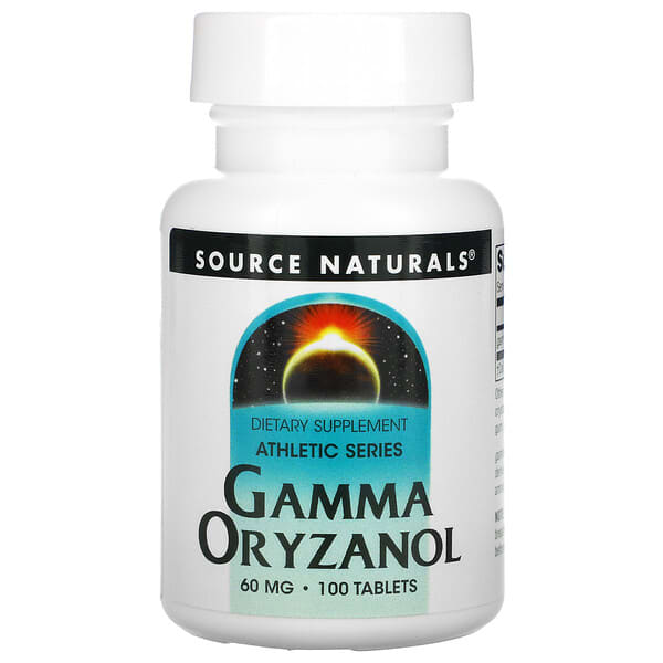 Source Naturals, Athletic Seriesï¼ˆã‚¢ã‚¹ãƒ¬ãƒãƒƒã‚¯ã‚·ãƒªãƒ¼ã‚ºï¼‰ã€ã‚¬ãƒ³ãƒžã‚ªãƒªã‚¶ãƒŽãƒ¼ãƒ«ã€60mgã€100ç²’