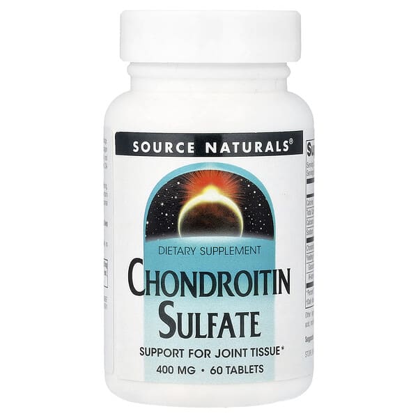 Source Naturals Chondroitin Sulfate, 400 mg, 60 Tablets