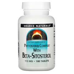 Source Naturals, Complexe de phytostérols au bêta-sitostérol, 113 mg, 180 comprimés