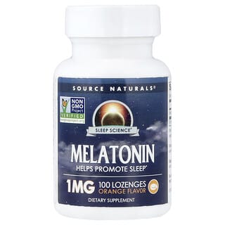 Source Naturals, Melatonin, Oren, 1 mg, 100 Lozenges