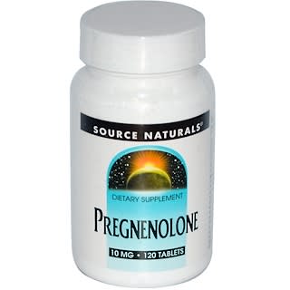 Source Naturals, Pregnenolona, 10 mg, 120 tabletes