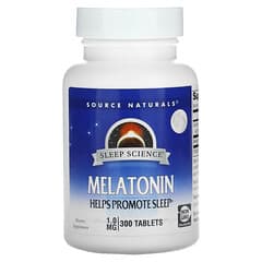 Source Naturals‏, Sleep Science, Melatonin, 1.0 mg, 300 Tablets