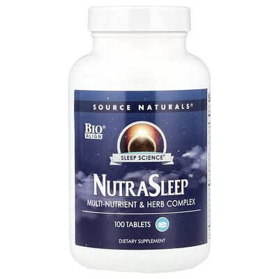 Source Naturals, Sleep Science, NutraSleep, 100 tablets