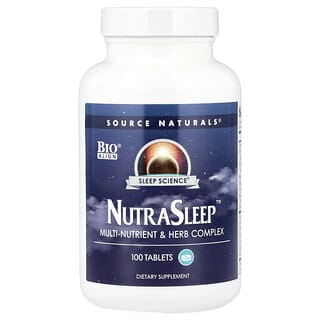 Source Naturals, Ciência do Sono, NutraSleep, 100 Comprimidos