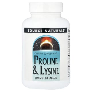 Source Naturals, Prolina y lisina, 60 comprimidos
