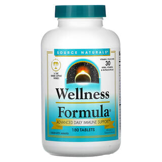 Source Naturals, Wellness Formula, Refuerzo inmunitario diario, 180 comprimidos