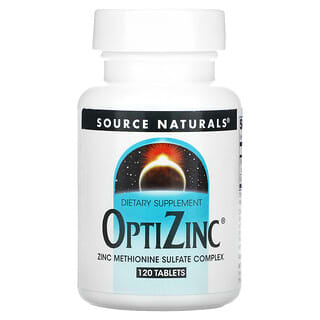 Source Naturals, OptiZinc, 120 comprimés