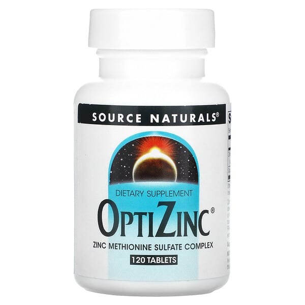 Source Naturals, OptiZinc, 120 comprimidos