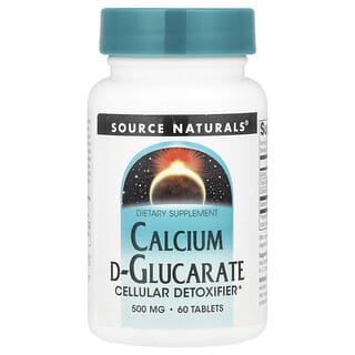 Source Naturals, D-Glucarato de Cálcio, 1.000 mg, 60 Comprimidos (500 mg por Comprimido)