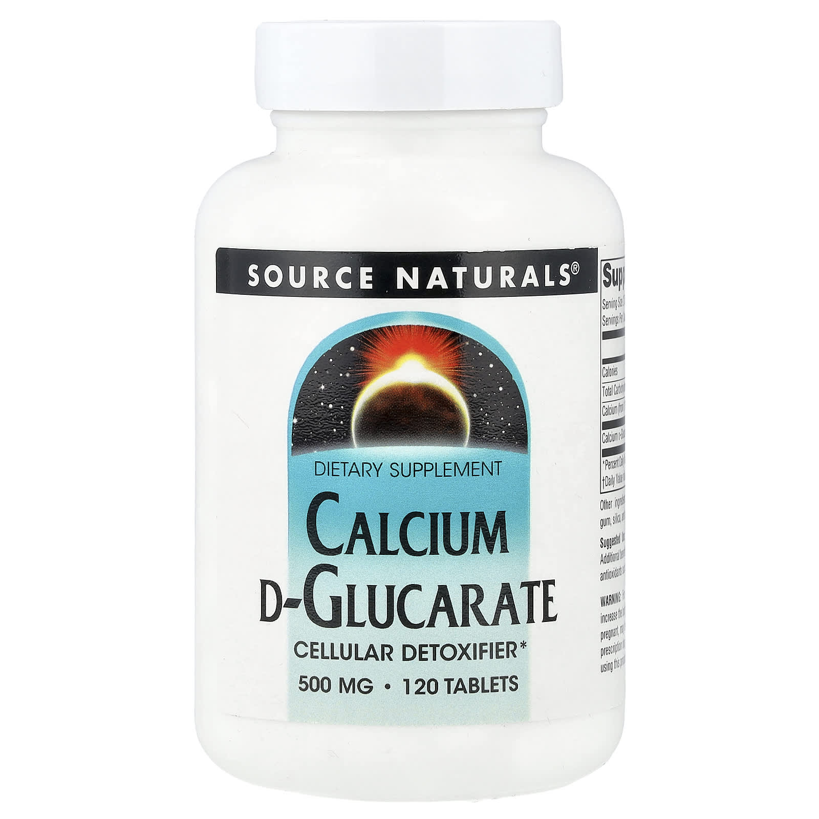 D-グルカル酸カルシウム、タブレット120粒（1粒あたり500mg）