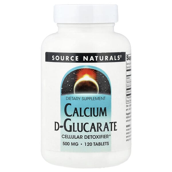 Calcium D-Glucarate, 120 Tablets (500 mg per Tablet)