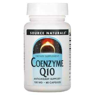 Source Naturals, コエンザイムQ10、 100 mg、 60カプセル