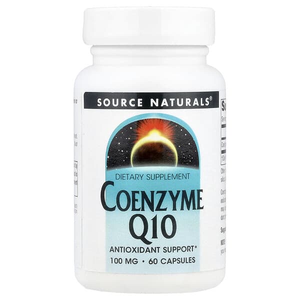 Source Naturals Coenzyme Q10, 100 mg, 60 Capsules