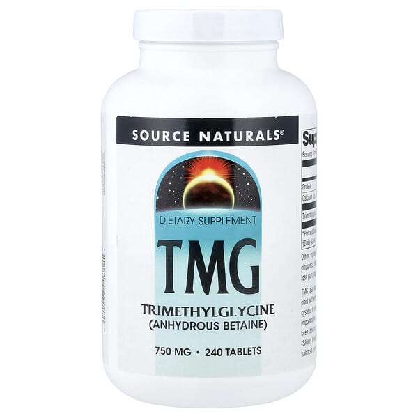 Source Naturals, TMG, 750 mg, 240 tabletten