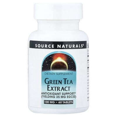 Source Naturals, Green Tea Extract, 60 Tablets (100 mg per Tablet)