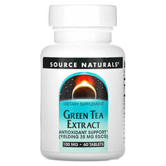 Source Naturals, 緑茶エキス、100mg、タブレット60粒