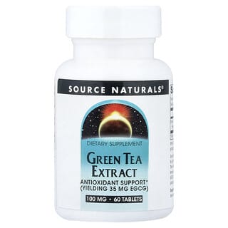 Source Naturals, Green Tea Extract, 60 Tablets (100 mg per Tablet)
