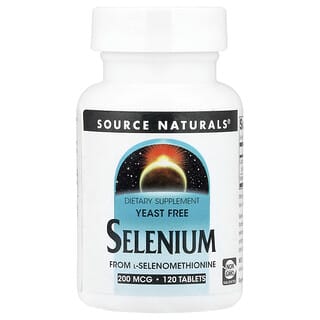 Source Naturals, Selenio da L-selenometionina, 200 mcg, 120 compresse