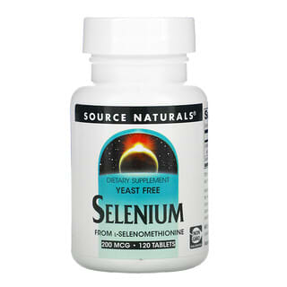 Source Naturals, Selênio de L-selenometionina, 200 mcg, 120 comprimidos