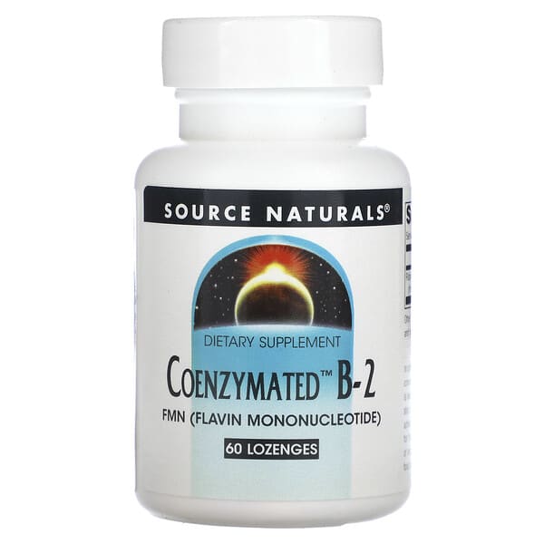 Source Naturals, Coenzymated B-2，60 粒含片