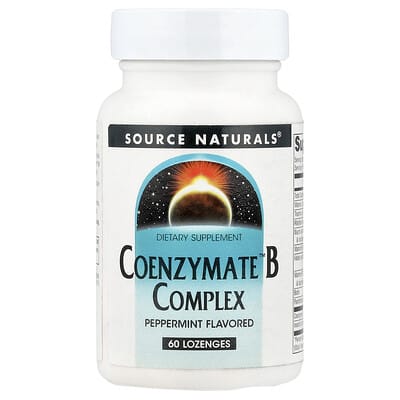Source Naturals, Coenzyme B Complex, Mint Flavor, 60 Lozenges