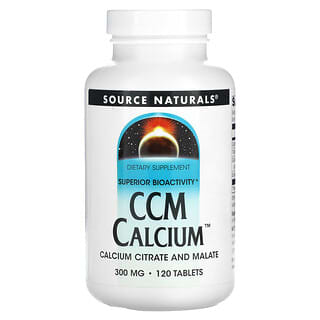 Source Naturals, CCM Calcium, 300 mg, 120 comprimés