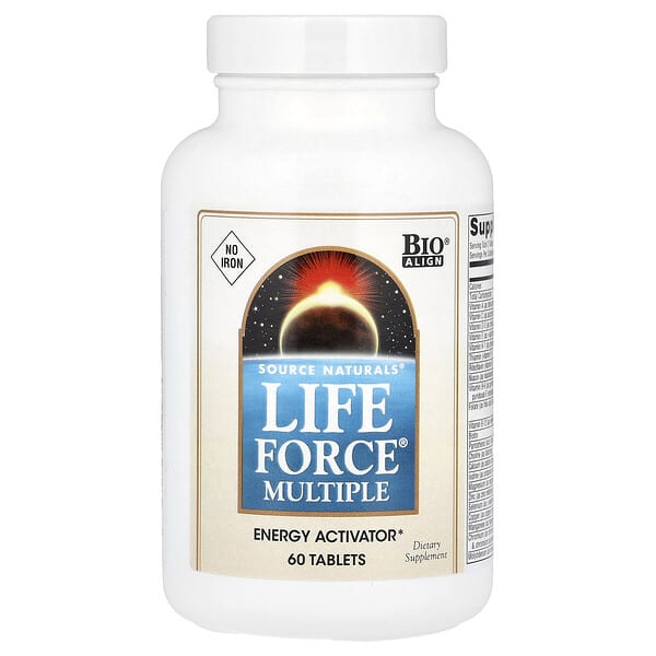 Life Force® Multiple, No Iron, 60 Tablets