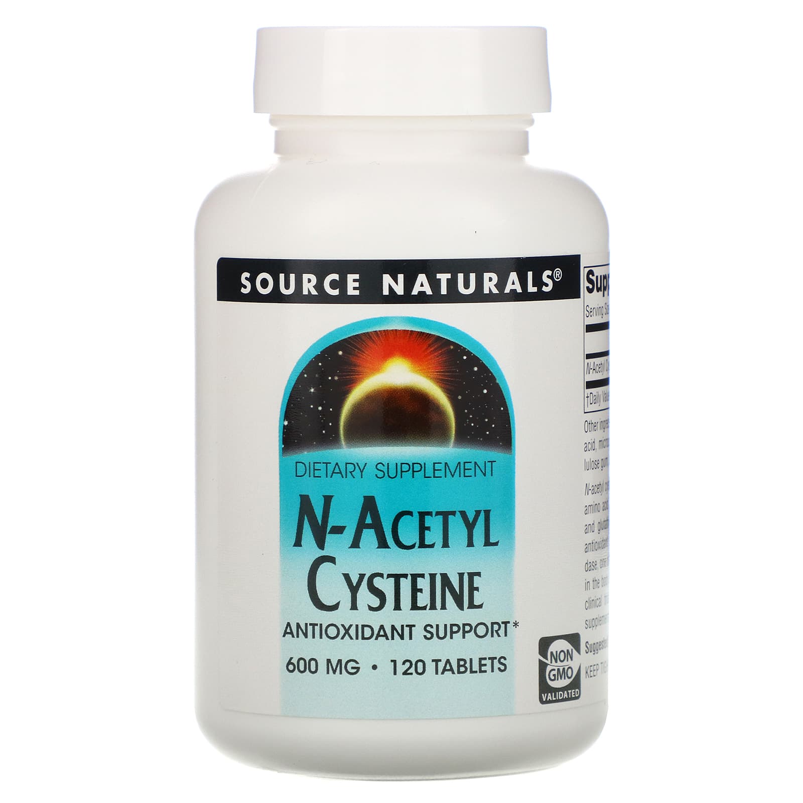 Source Naturals, N Acetyl Cysteine, 20 mg, 20 Tablets