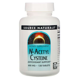 Source Naturals, Acetilcisteína, 600 mg, 120 Comprimidos