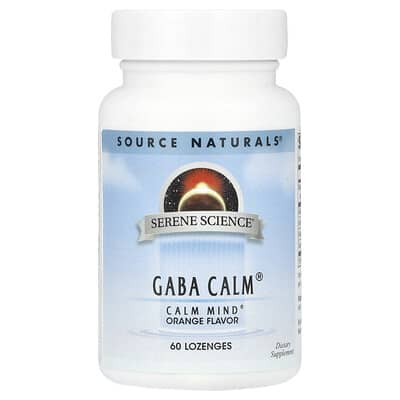 Source Naturals, Serene Science®, GABA Calm®, Orange Flavor, 60 Lozenges